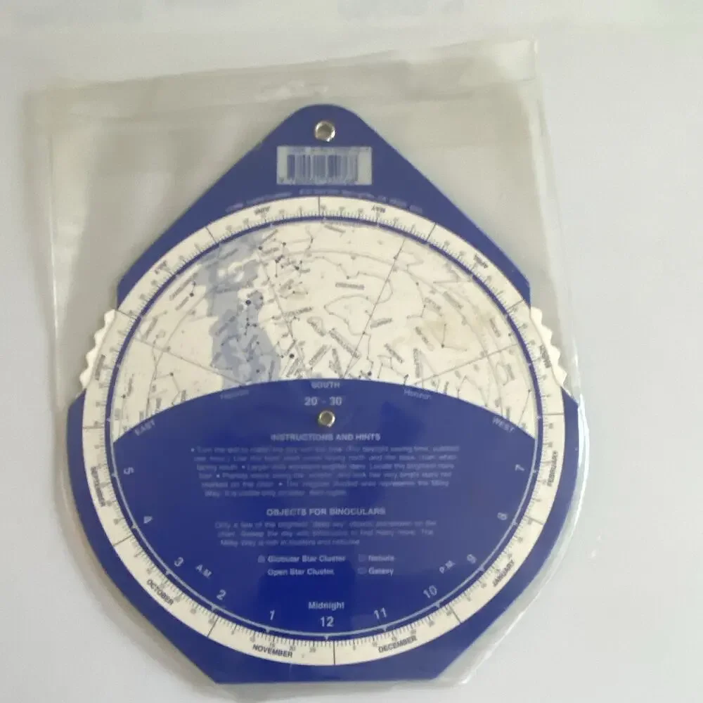 The Night Sky Original 2-Sided Planisphere 20°-30° North Latitude 20-30°